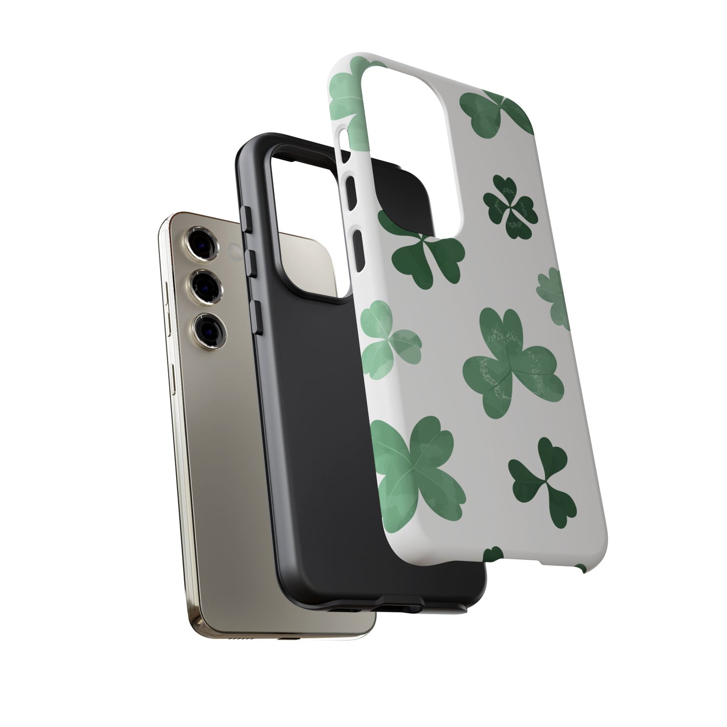 Shamrock Tough Phone Case — St. Patrick’s Day Clover Protective Cover