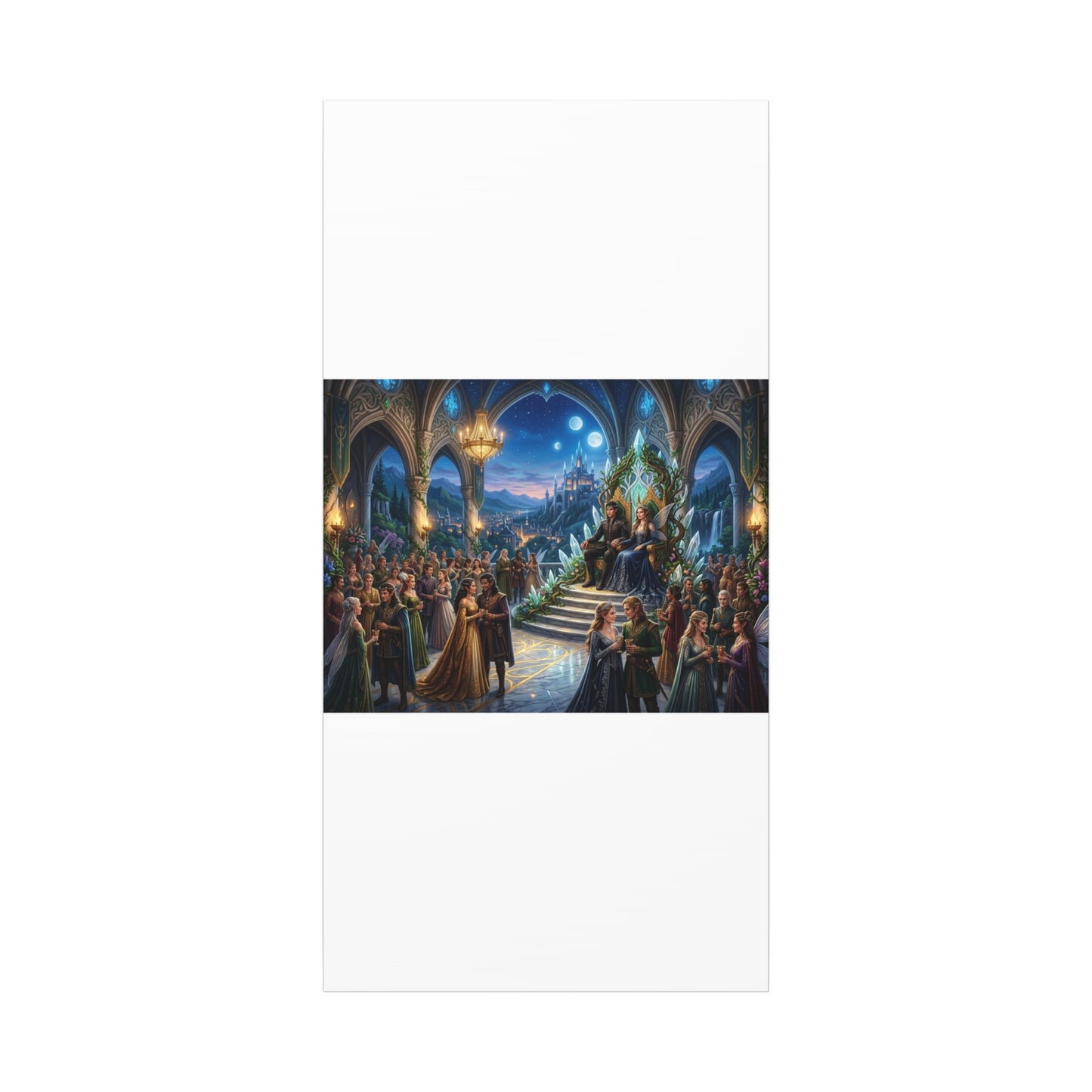 Fantasy Royal Coronation Canvas Art - Matte Stretched Wall Decor