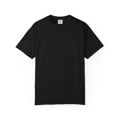 T-Shirt — "I'm just holding back my awesomeness" Circle Text Graphic Tee