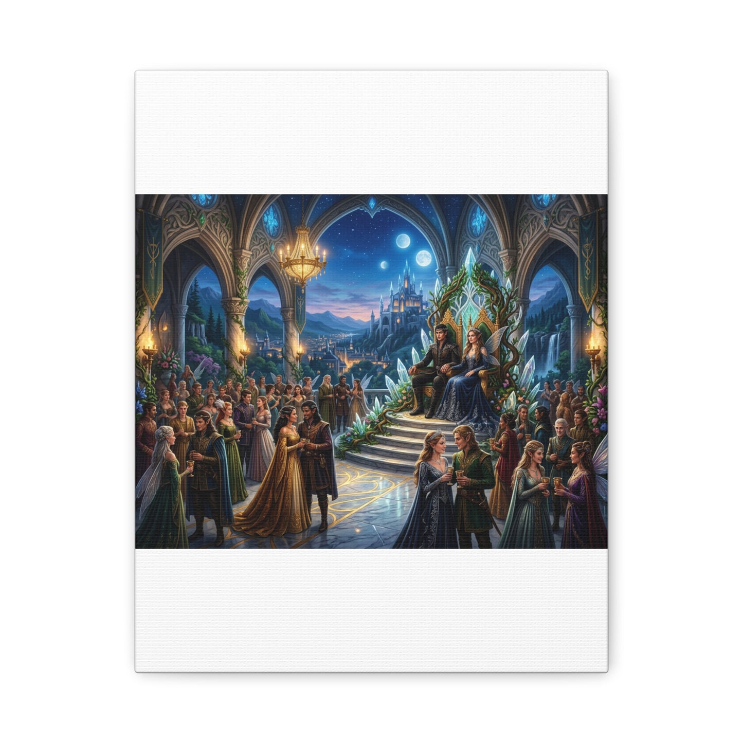 Fantasy Royal Coronation Canvas Art - Matte Stretched Wall Decor