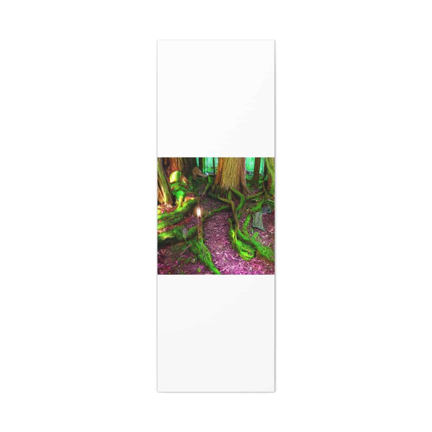 Enchanted Forest Moss Path Canvas Print — Matte Stretched Wall Art