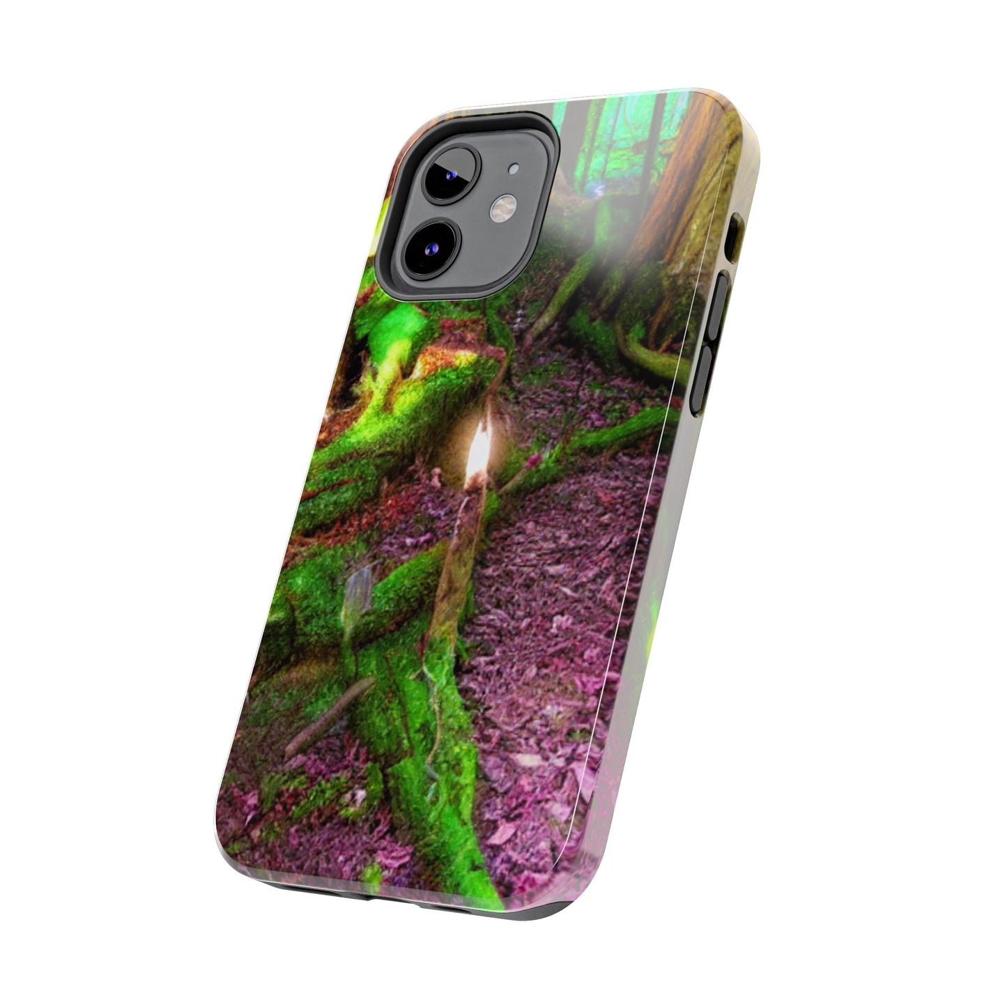 Forest Moss Candle Phone Case — Enchanted Woodland Tough Phone Case