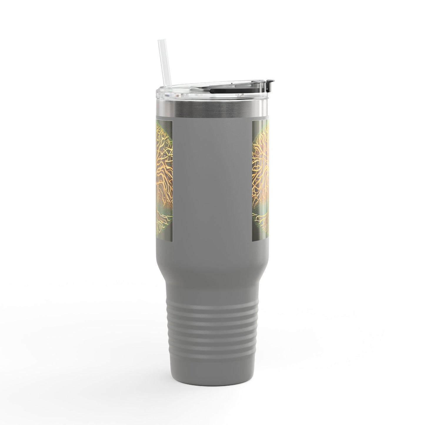 40oz Insulated Travel Mug — Golden Tree of Life Design