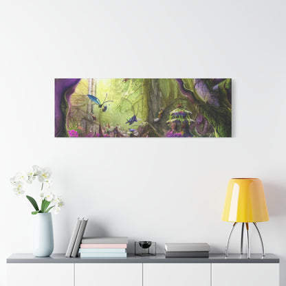 Enchanted Fairy Forest Canvas Wall Art — Magical Woodland Pathway