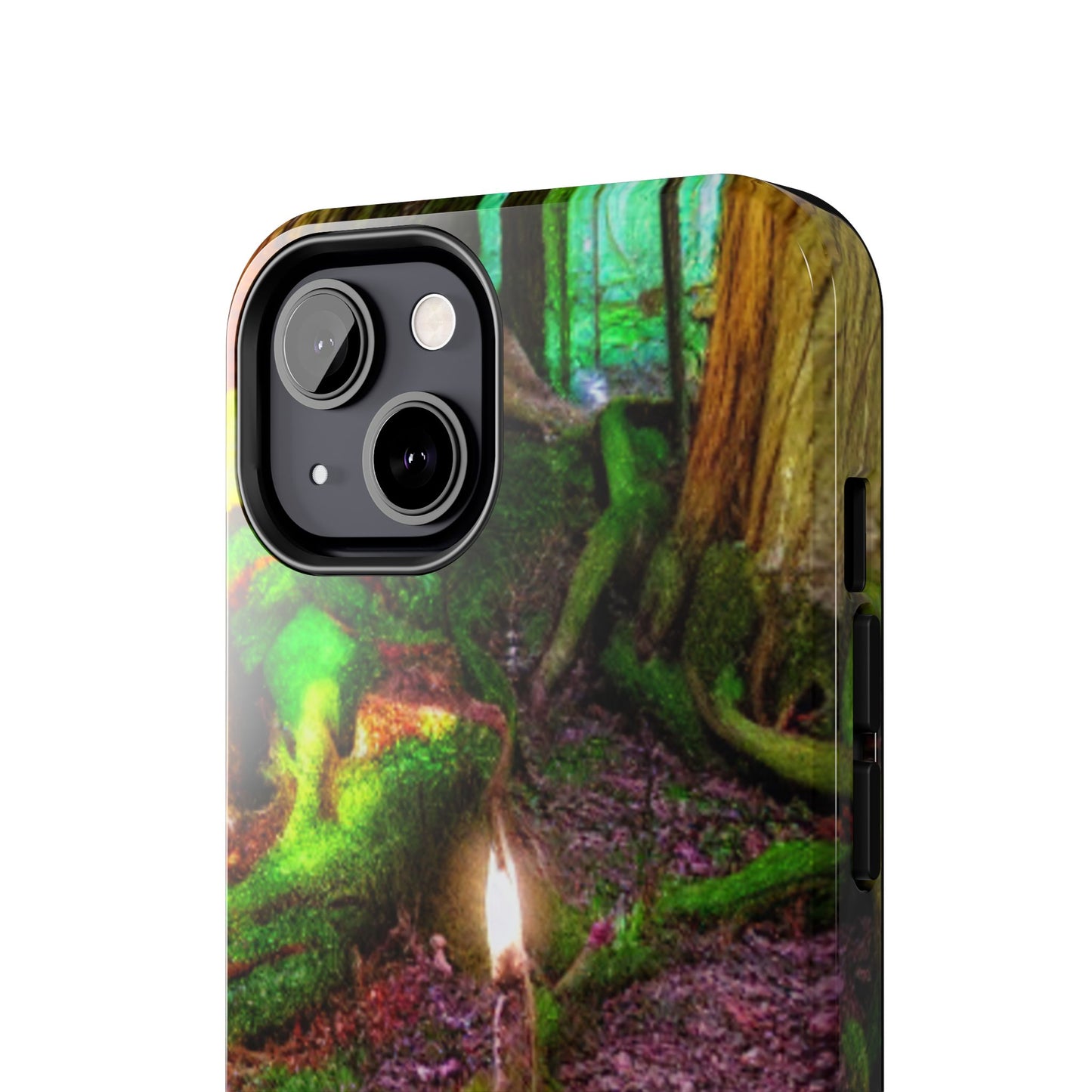 Forest Moss Candle Phone Case — Enchanted Woodland Tough Phone Case