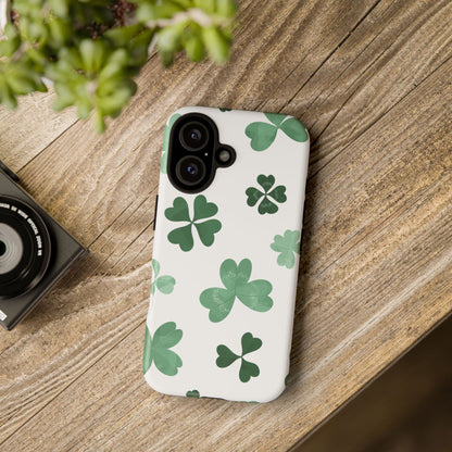 Shamrock Tough Phone Case — St. Patrick’s Day Clover Protective Cover