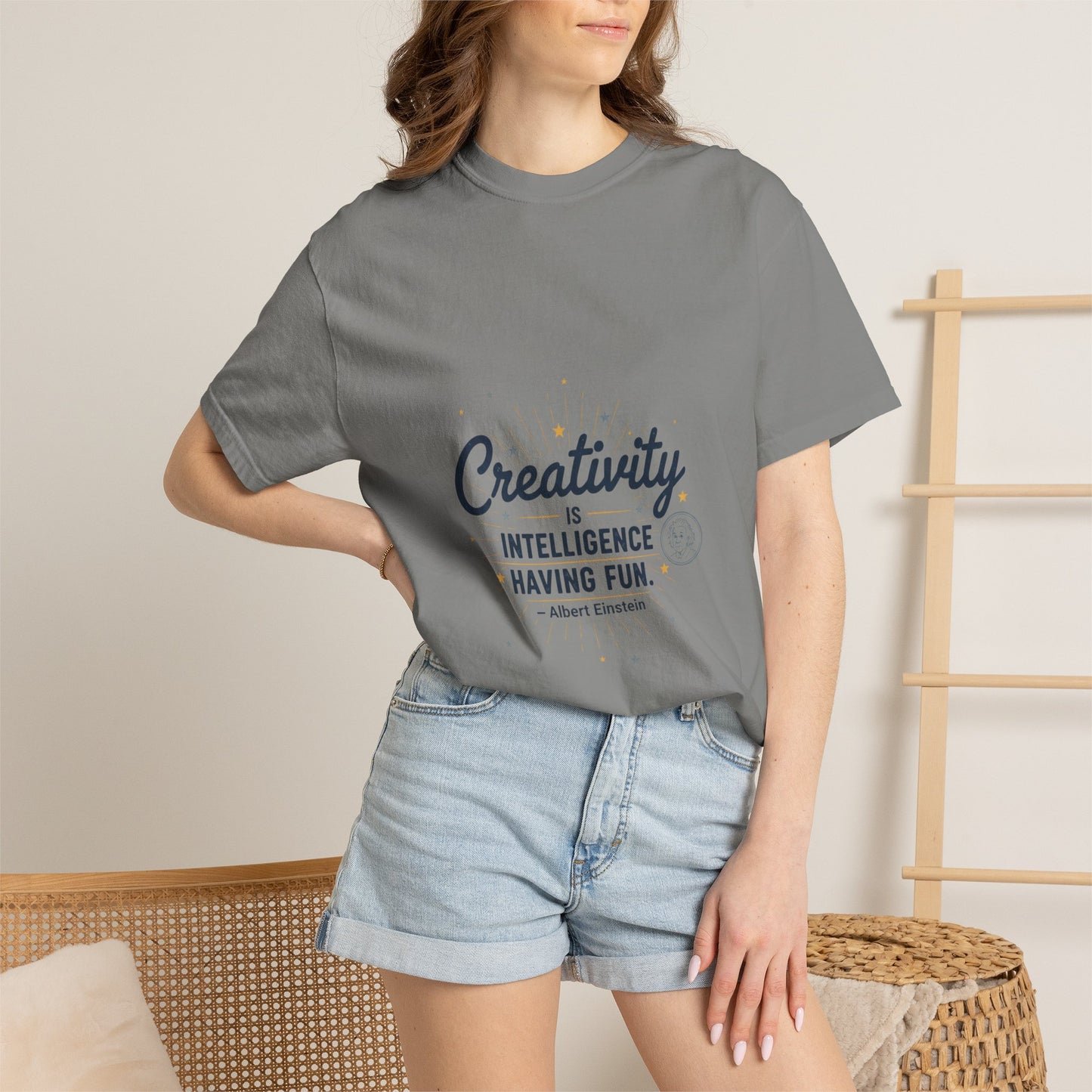Creativity Is Intelligence T-Shirt — Inspirational Albert Einstein Quote Tee