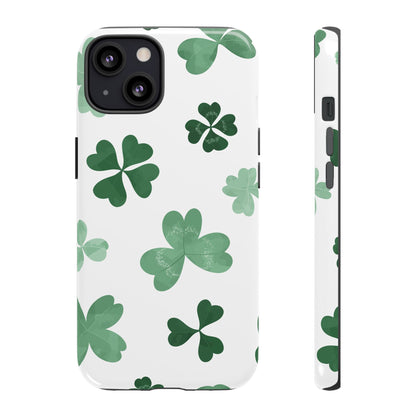 Shamrock Tough Phone Case — St. Patrick’s Day Clover Protective Cover