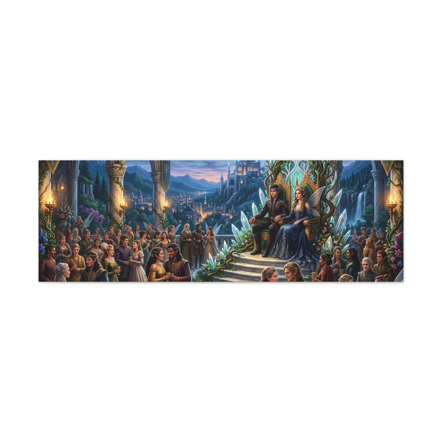 Fantasy Royal Coronation Canvas Art - Matte Stretched Wall Decor