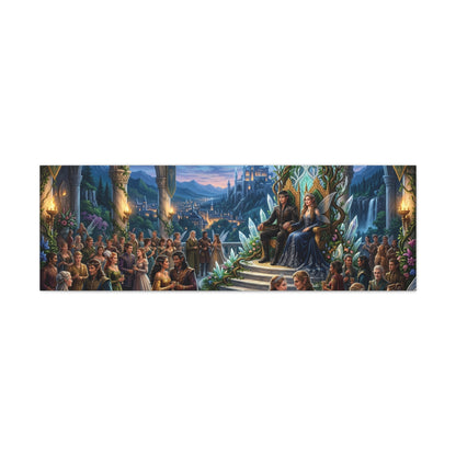 Fantasy Royal Coronation Canvas Art - Matte Stretched Wall Decor