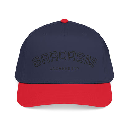 Sarcasm University Baseball Cap — Funny Embroidered Mid-Profile Hat