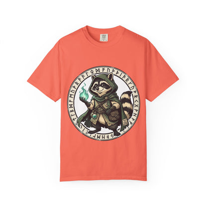 Raccoon Wizard T-Shirt – Cute Fantasy Mage Graphic Tee