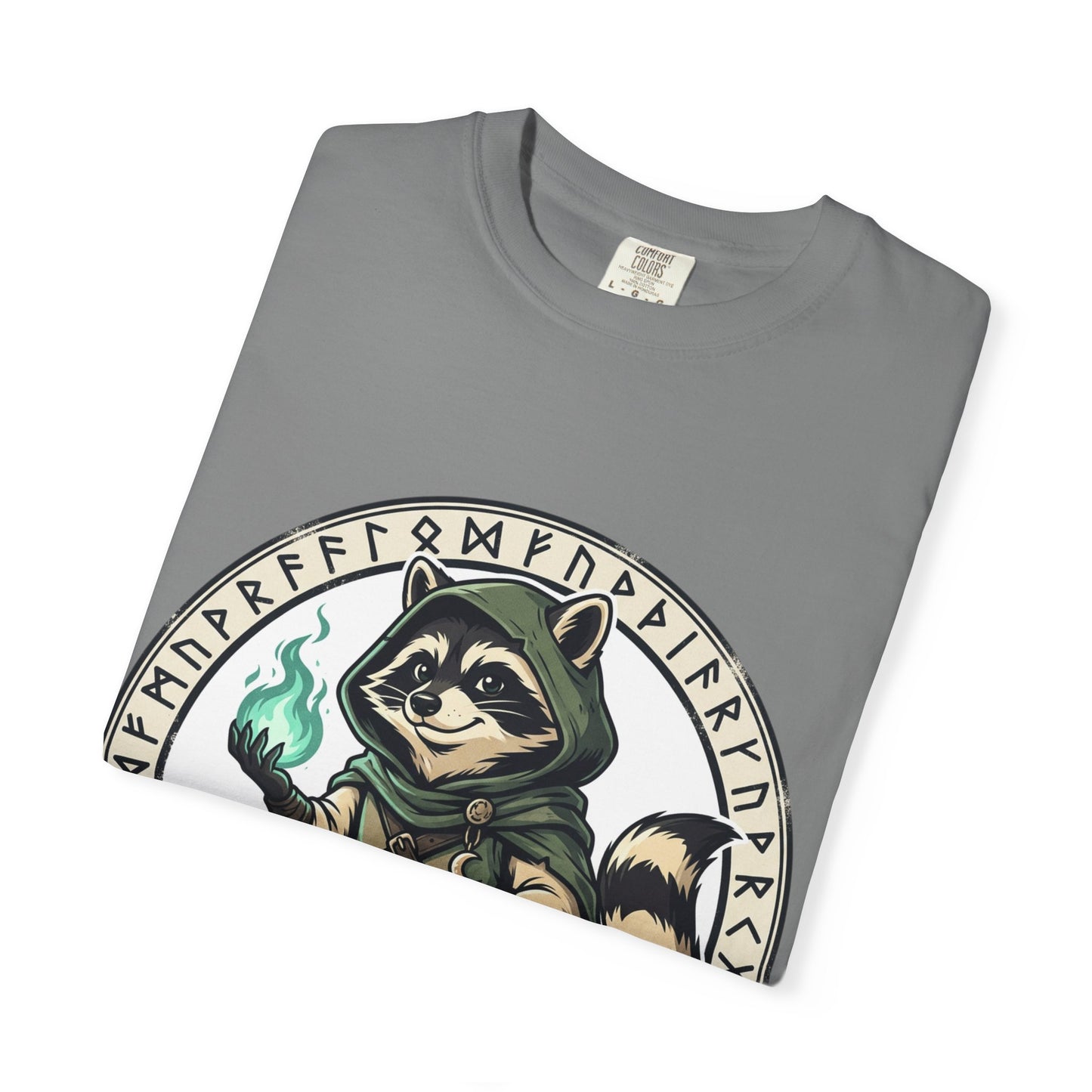 Raccoon Wizard T-Shirt – Cute Fantasy Mage Graphic Tee