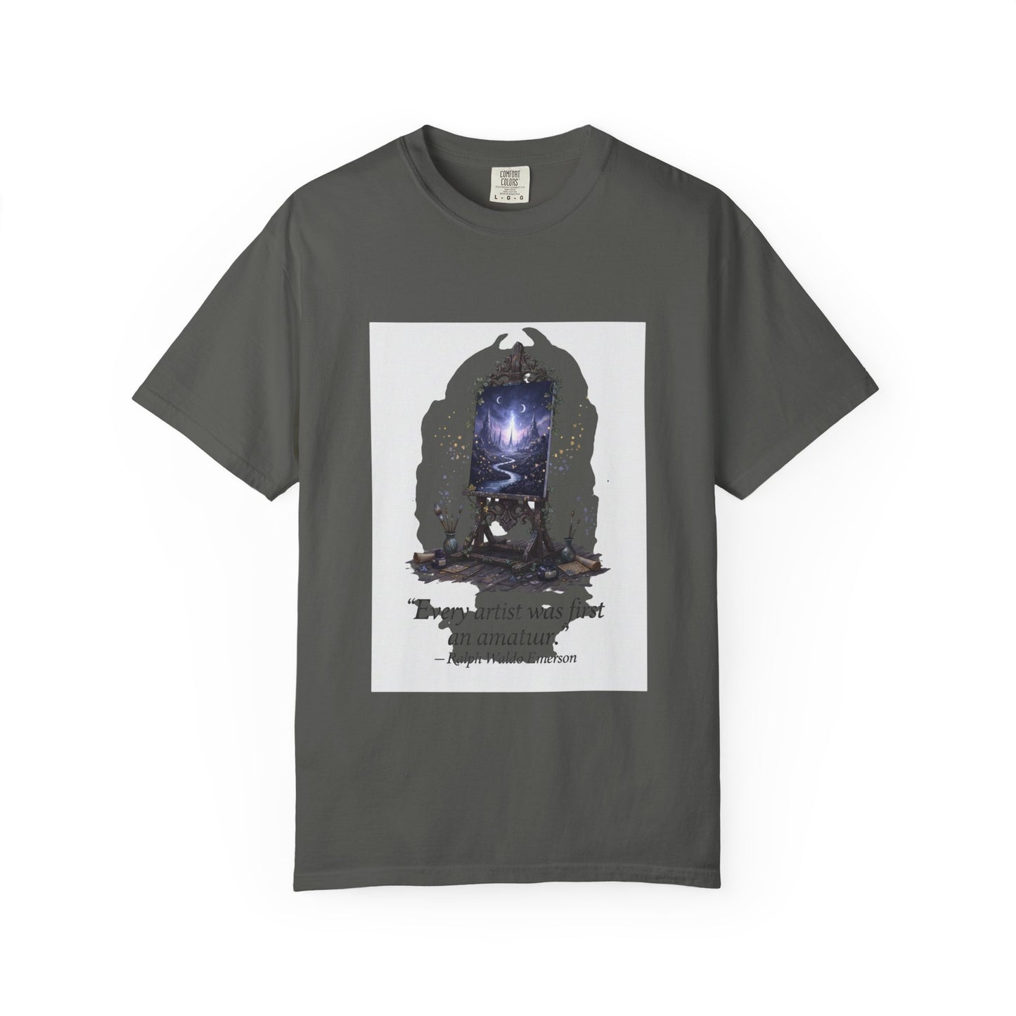 Artistic Mirror T-Shirt — "Every artist was first an amateur" Quote Graphic