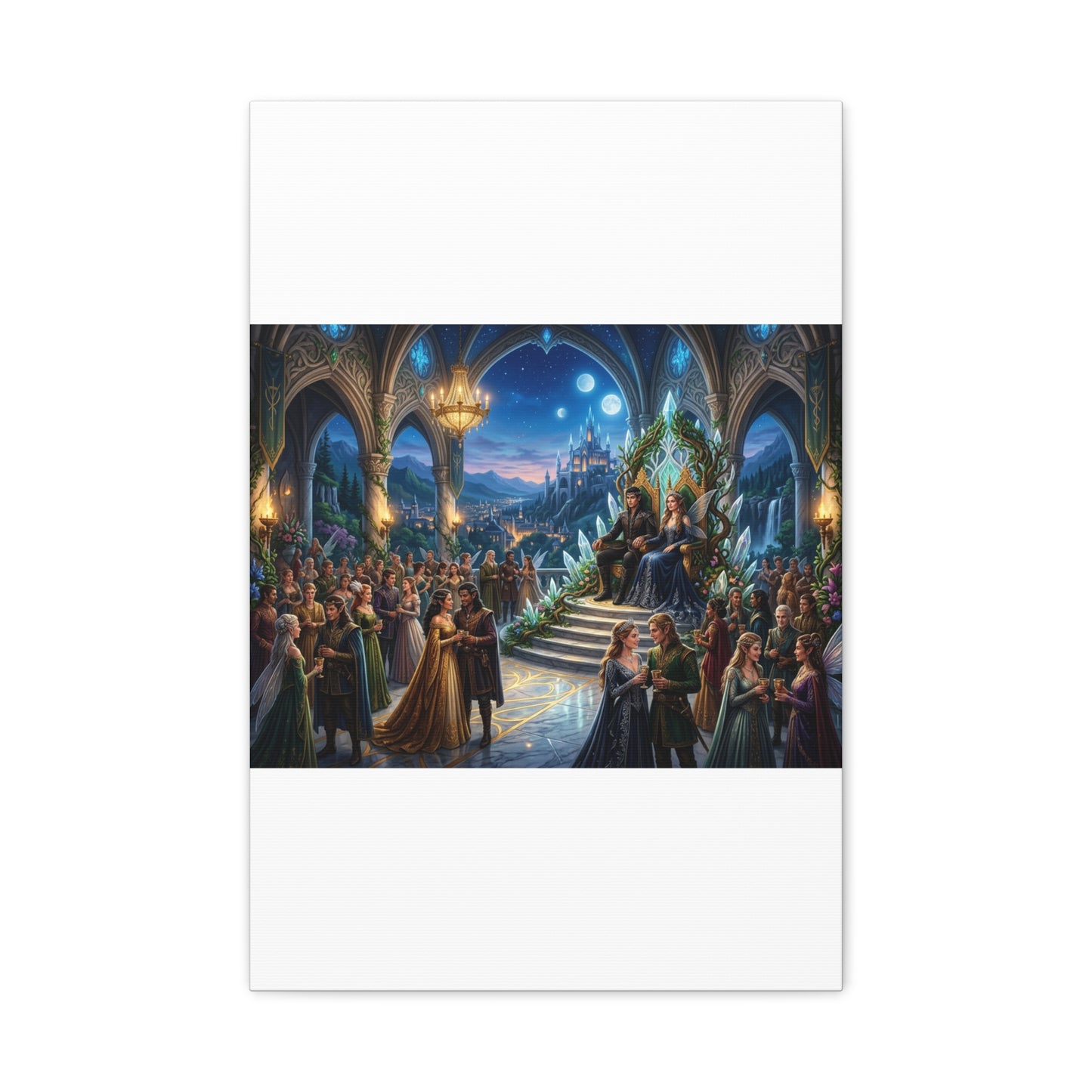 Fantasy Royal Coronation Canvas Art - Matte Stretched Wall Decor