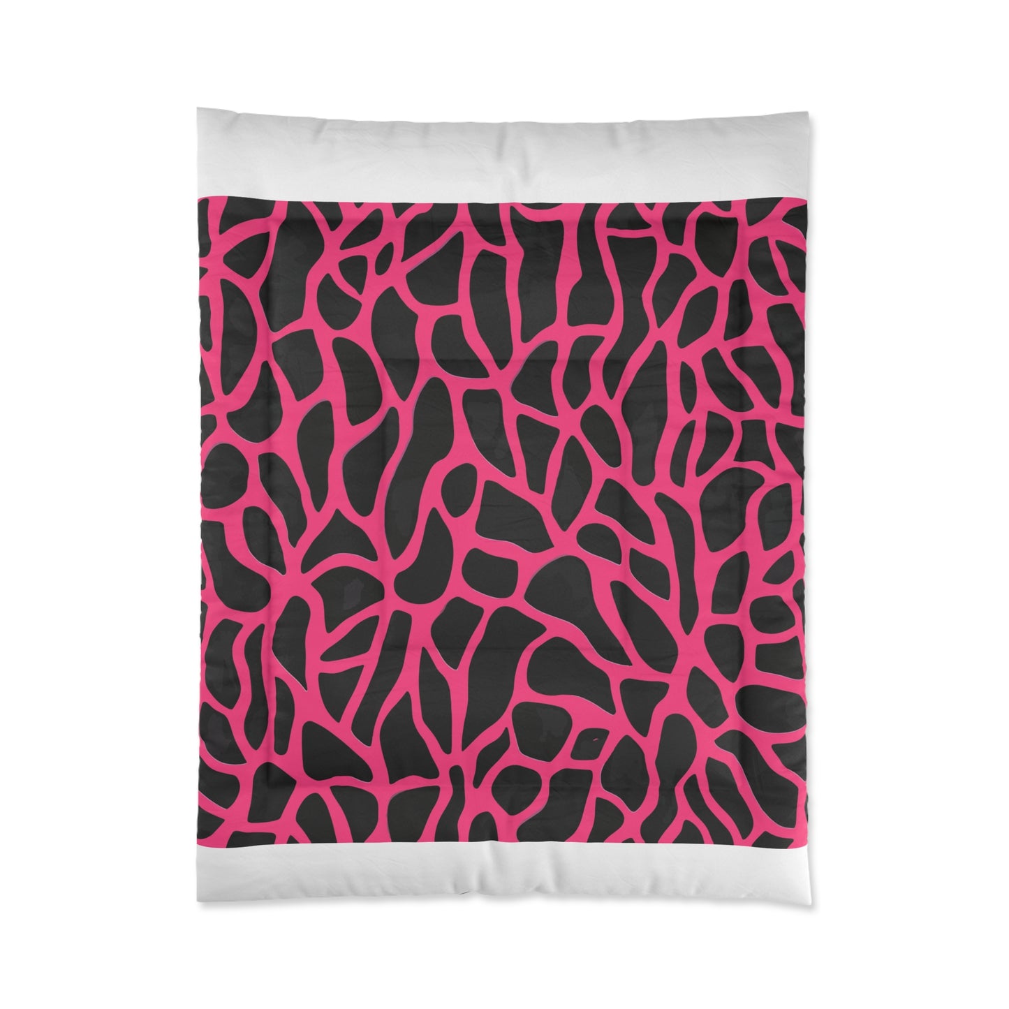 Pink Giraffe Print Comforter