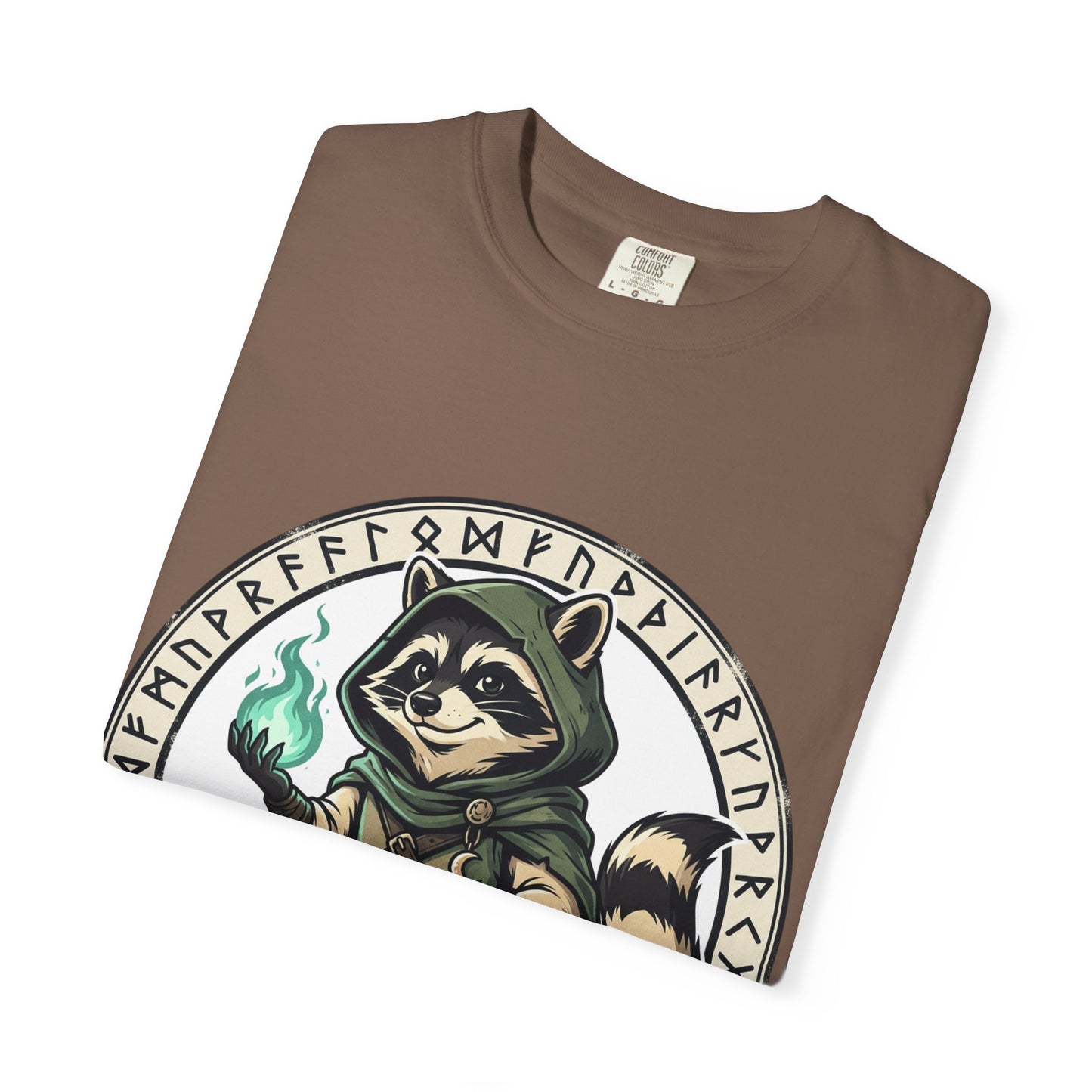 Raccoon Wizard T-Shirt – Cute Fantasy Mage Graphic Tee