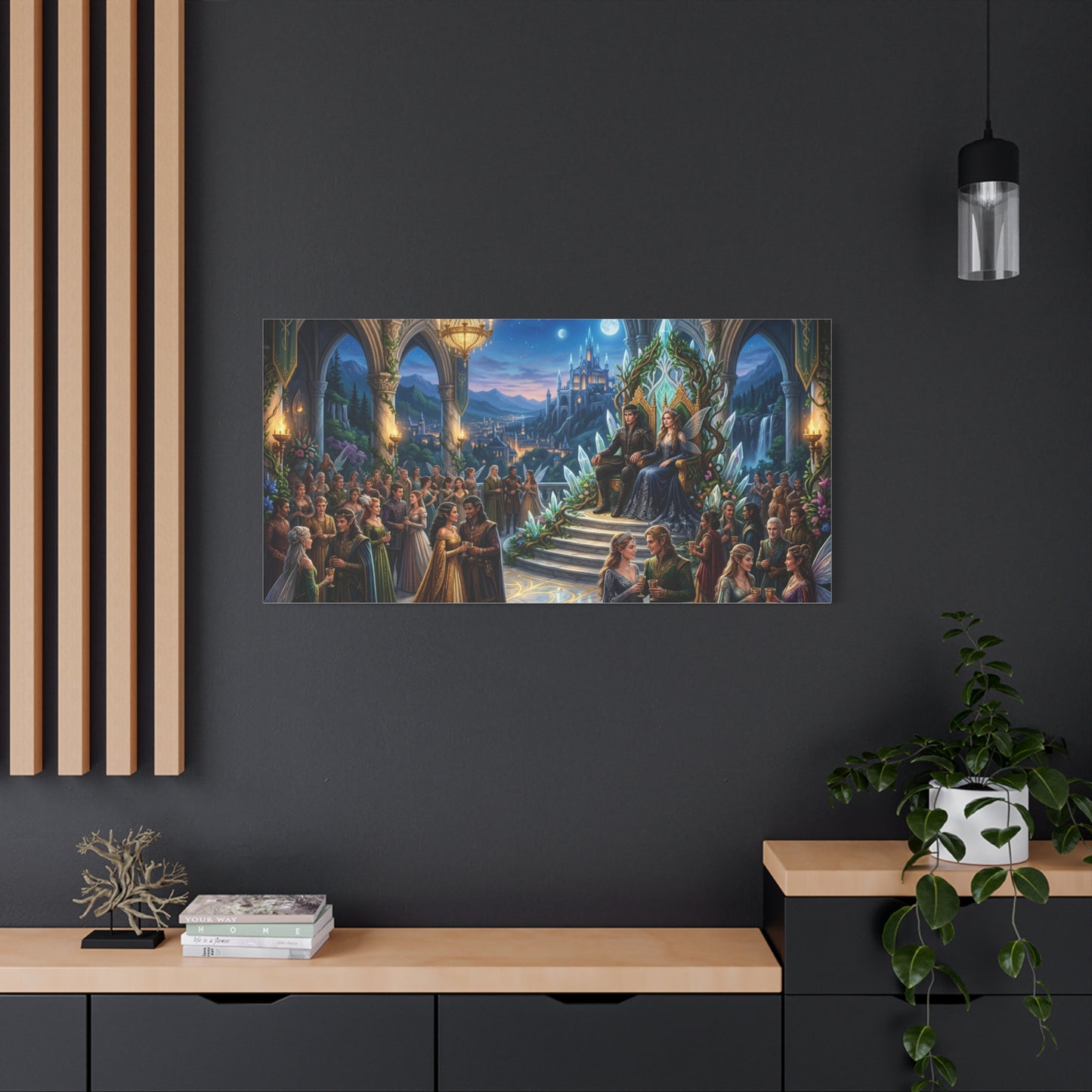 Fantasy Royal Coronation Canvas Art - Matte Stretched Wall Decor
