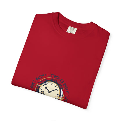 Keep Going Clock Graphic T-Shirt — Inspirational Quote Tee
