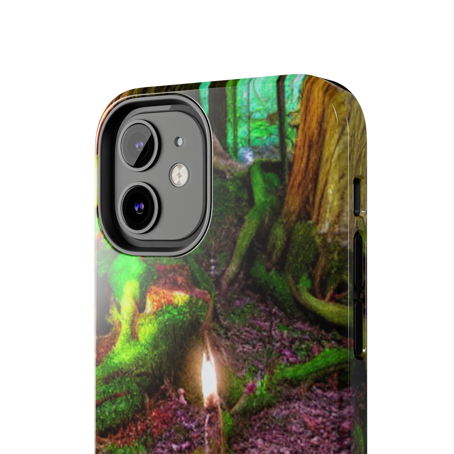 Forest Moss Candle Phone Case — Enchanted Woodland Tough Phone Case