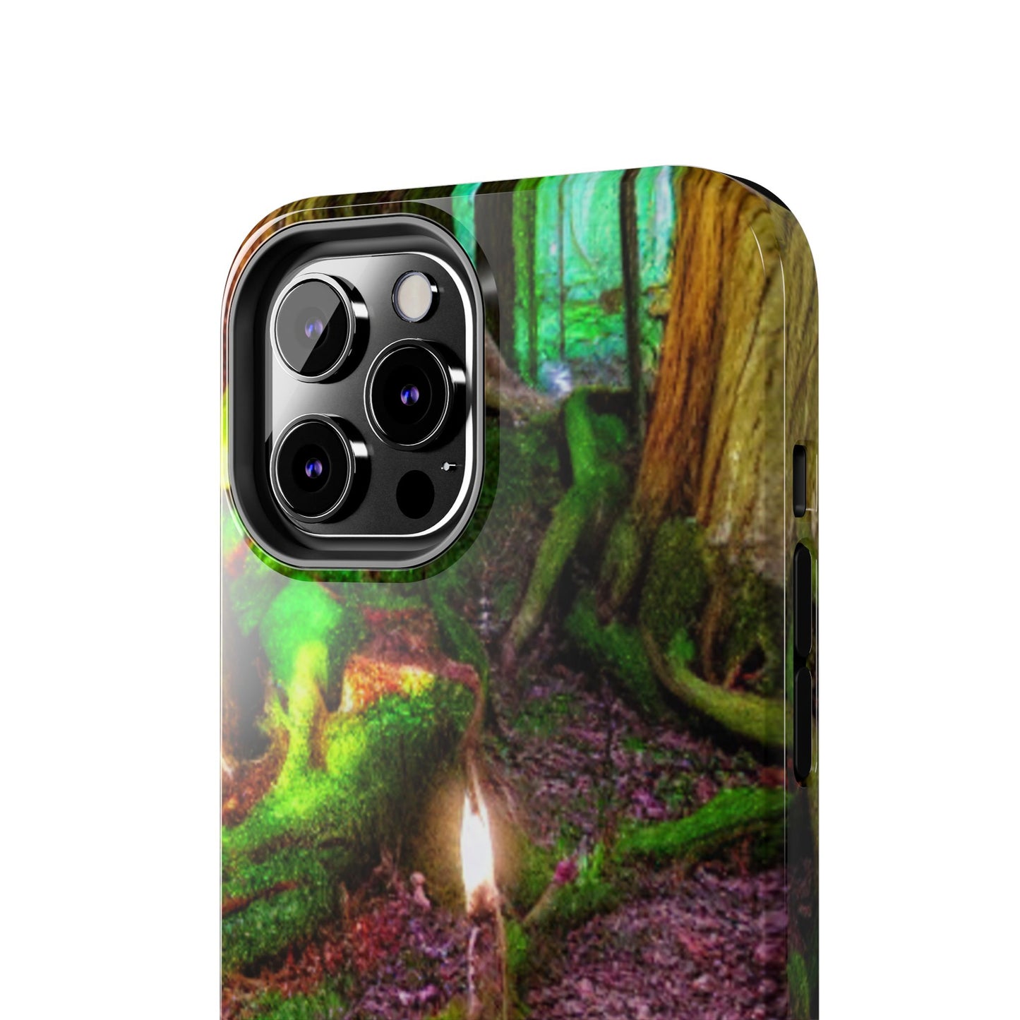 Forest Moss Candle Phone Case — Enchanted Woodland Tough Phone Case