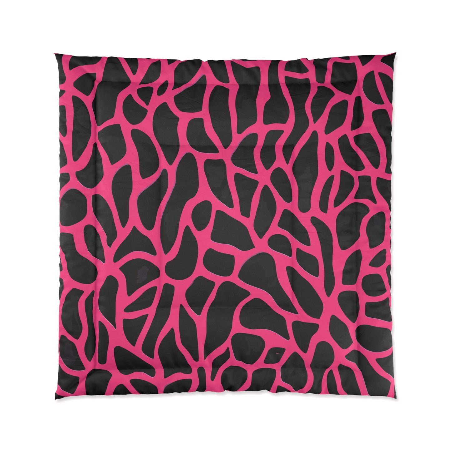 Pink Giraffe Print Comforter
