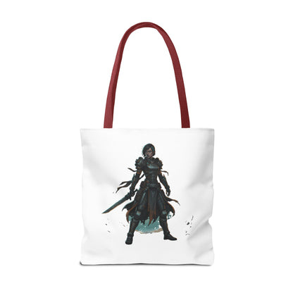 Rogue Warrior Tote Bag – Dark Fantasy Assassin Illustration