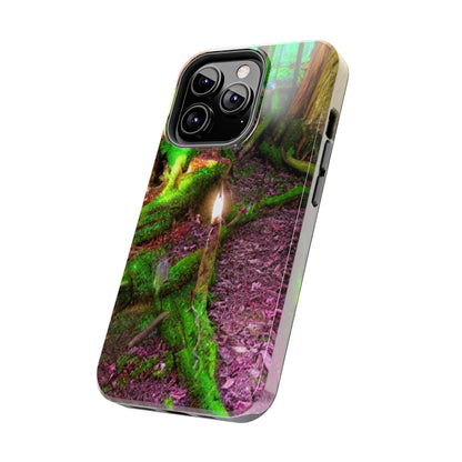 Forest Moss Candle Phone Case — Enchanted Woodland Tough Phone Case