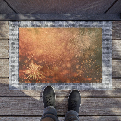 Doormat - Golden Fireworks Coir Welcome Mat