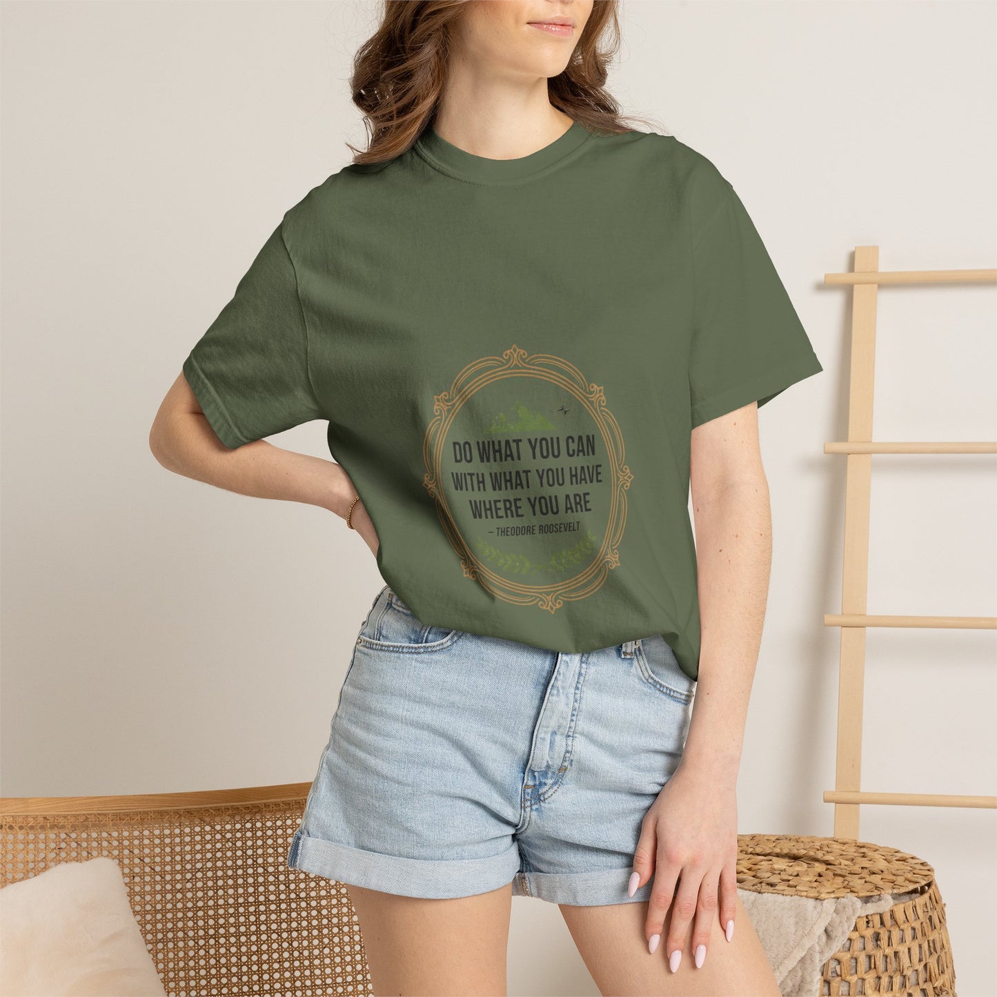Inspirational Quote T-Shirt — “Do What You Can With What You Have Where You Are”