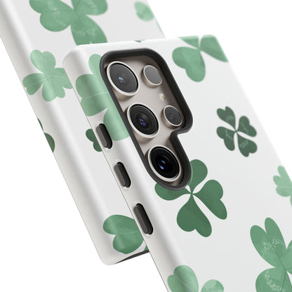 Shamrock Tough Phone Case — St. Patrick’s Day Clover Protective Cover