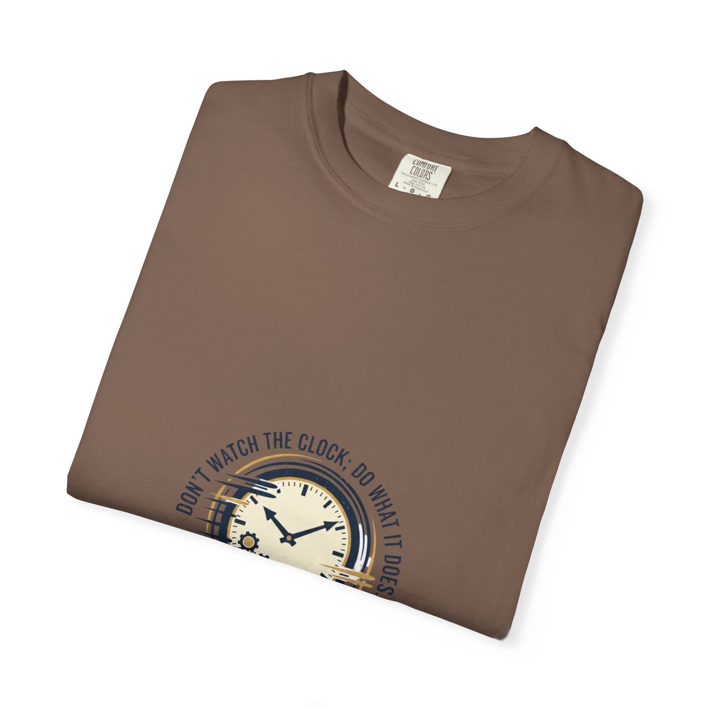Keep Going Clock Graphic T-Shirt — Inspirational Quote Tee