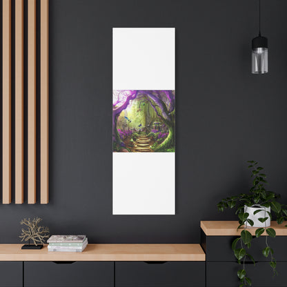 Enchanted Fairy Forest Canvas Wall Art — Magical Woodland Pathway