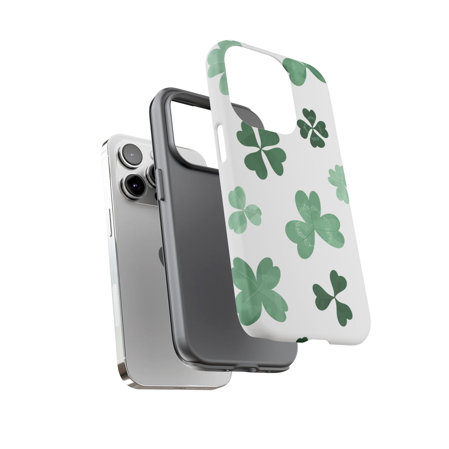 Shamrock Tough Phone Case — St. Patrick’s Day Clover Protective Cover