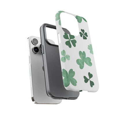 Shamrock Tough Phone Case — St. Patrick’s Day Clover Protective Cover