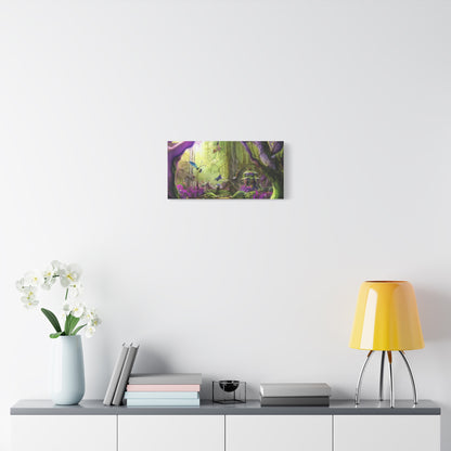 Enchanted Fairy Forest Canvas Wall Art — Magical Woodland Pathway