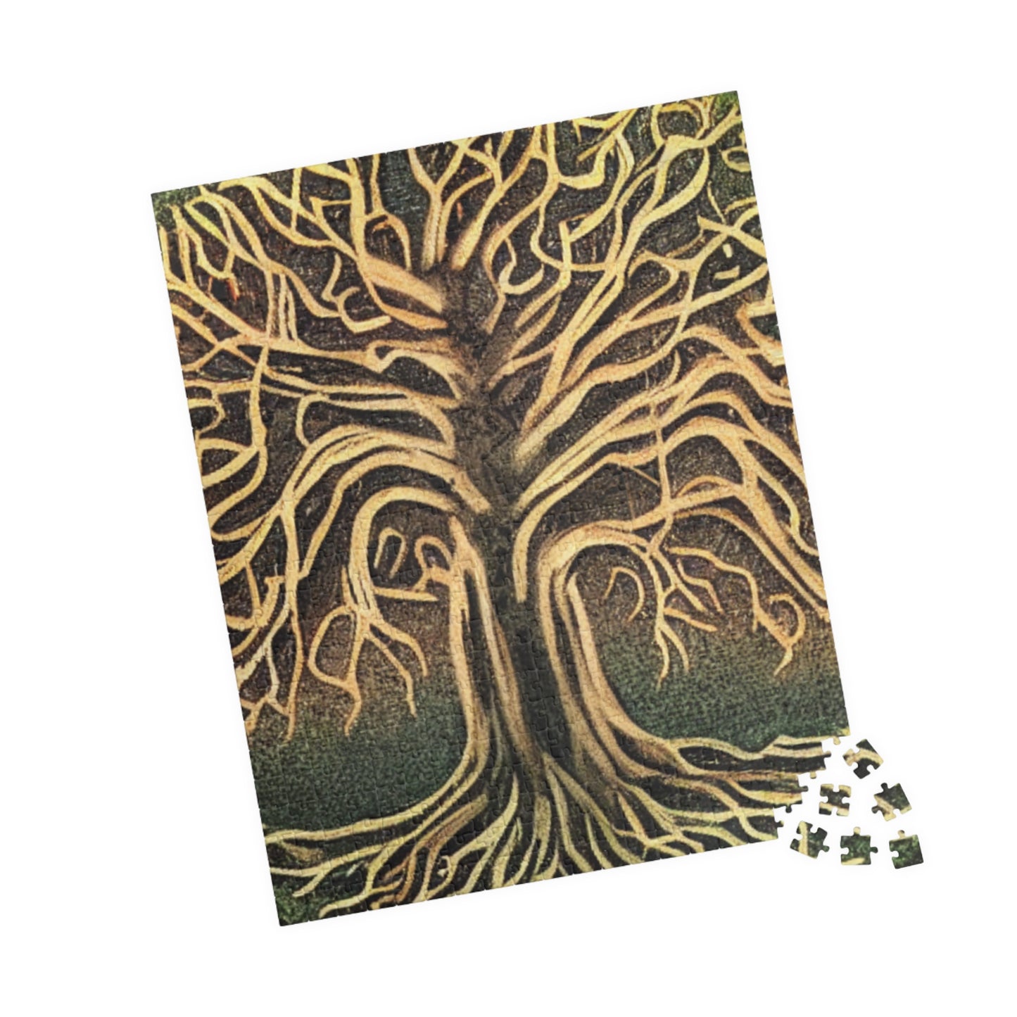 Tree of Life Jigsaw Puzzle — Intricate Root & Branch Art (110–1014 pcs)