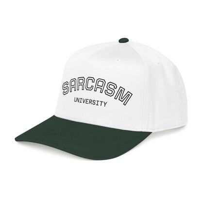 Sarcasm University Baseball Cap — Funny Embroidered Mid-Profile Hat