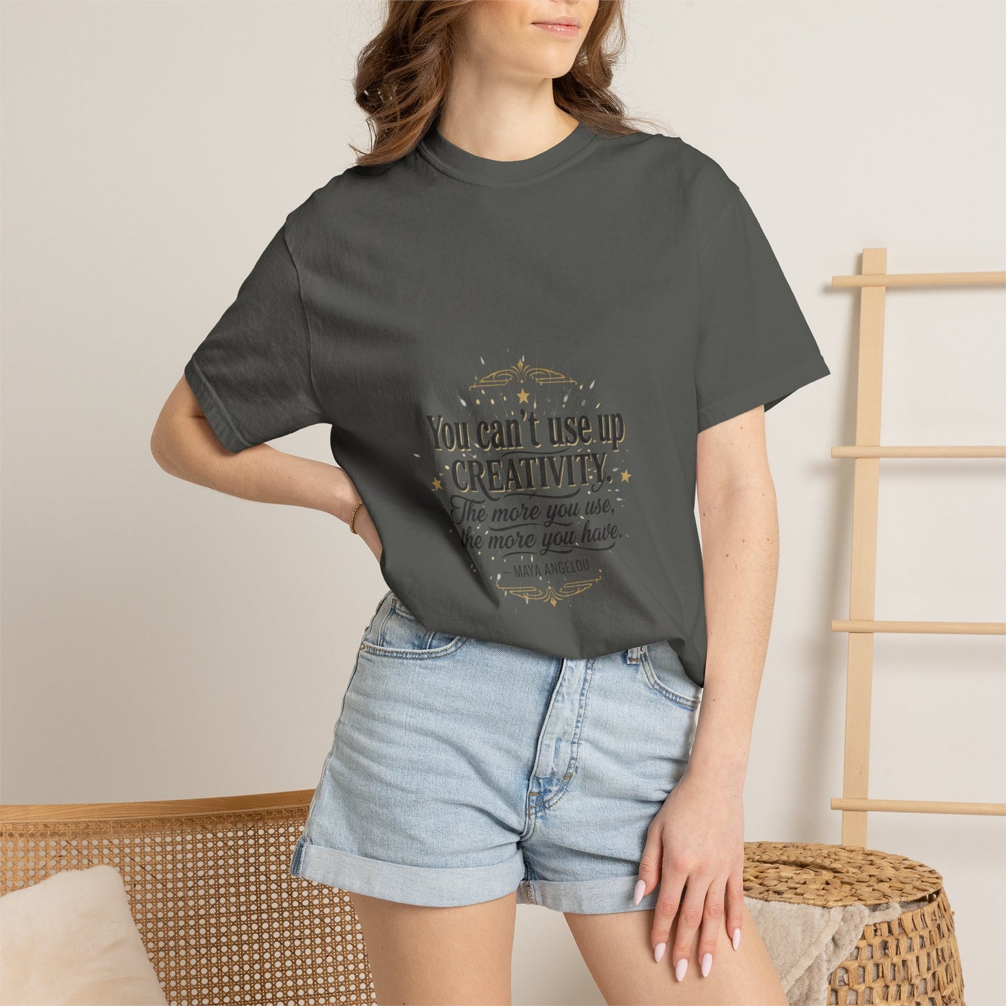 Creativity Quote T-Shirt — "You can't use up creativity" Motivational Graphic Tee