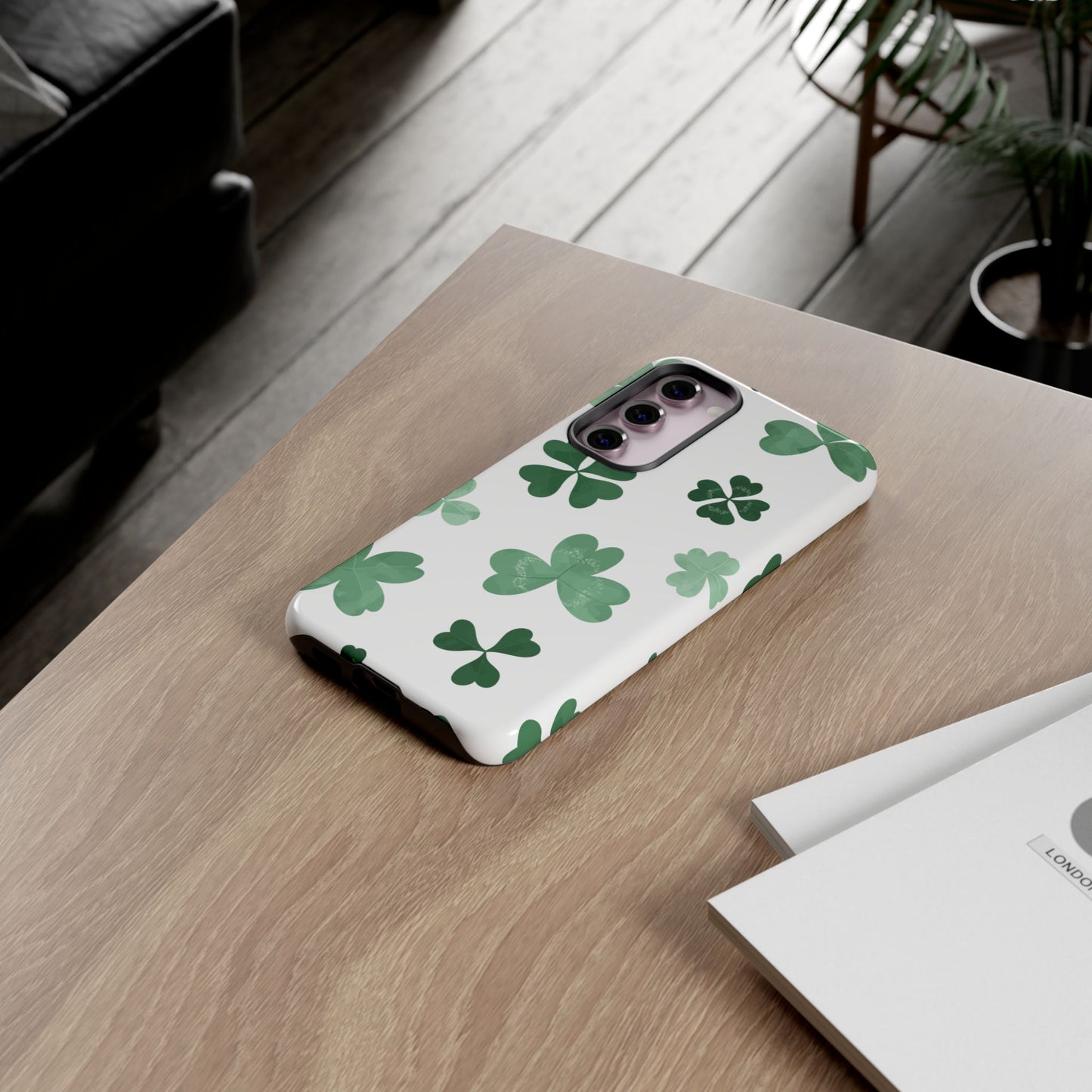 Shamrock Tough Phone Case — St. Patrick’s Day Clover Protective Cover
