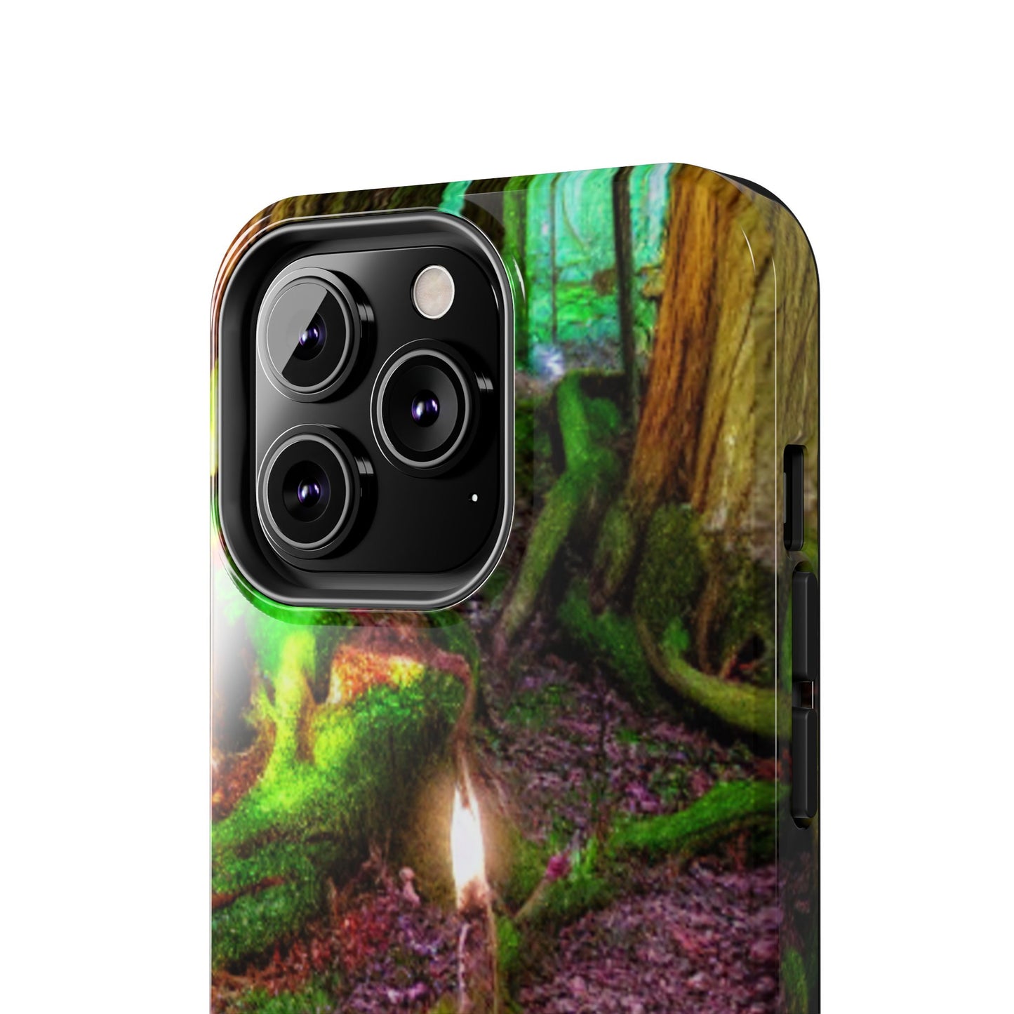Forest Moss Candle Phone Case — Enchanted Woodland Tough Phone Case