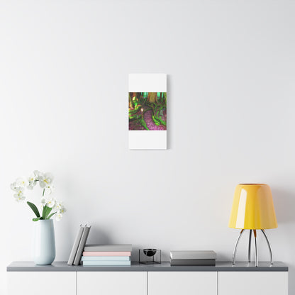 Enchanted Forest Moss Path Canvas Print — Matte Stretched Wall Art