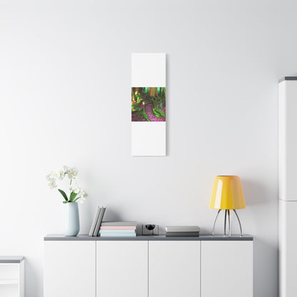 Enchanted Forest Moss Path Canvas Print — Matte Stretched Wall Art