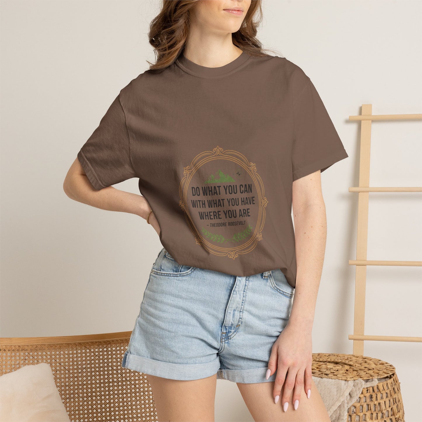 Inspirational Quote T-Shirt — “Do What You Can With What You Have Where You Are”