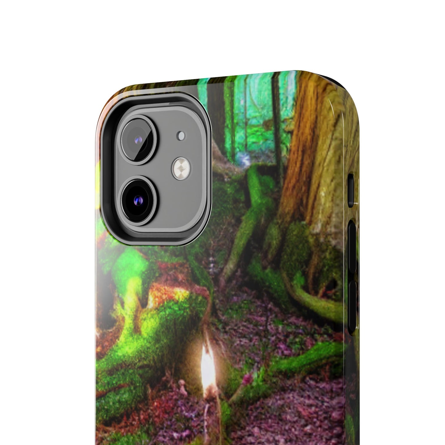 Forest Moss Candle Phone Case — Enchanted Woodland Tough Phone Case