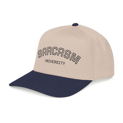 Sarcasm University Baseball Cap — Funny Embroidered Mid-Profile Hat