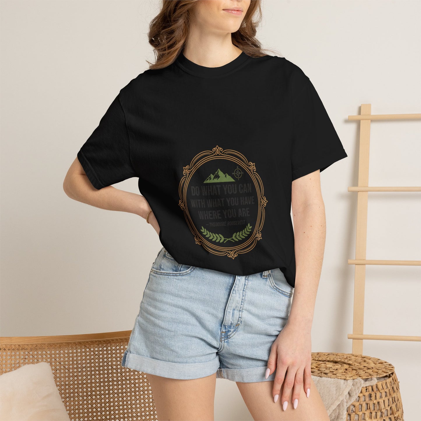Inspirational Quote T-Shirt — “Do What You Can With What You Have Where You Are”