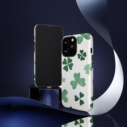 Shamrock Tough Phone Case — St. Patrick’s Day Clover Protective Cover