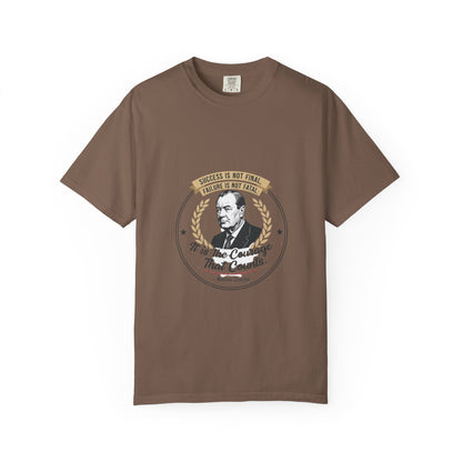 Courage Quote T-Shirt — "It Is the Courage That Counts" Motivational Tee