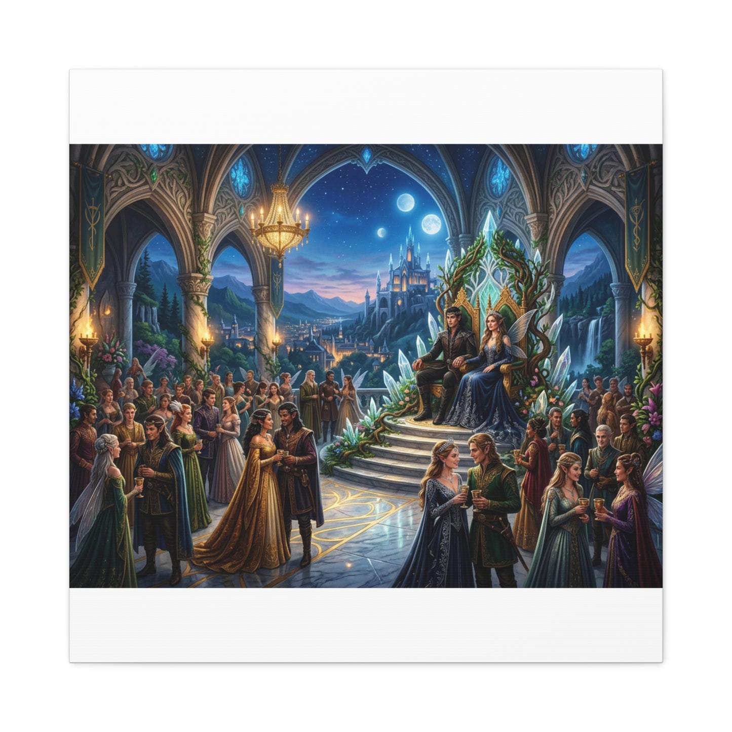 Fantasy Royal Coronation Canvas Art - Matte Stretched Wall Decor